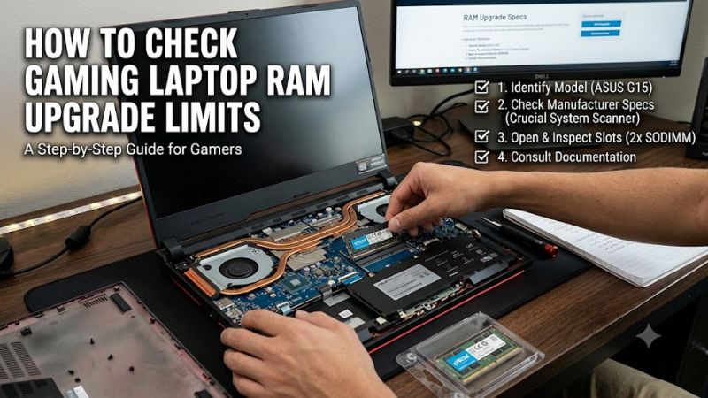 How to Check Gaming Laptop RAM Upgrade Limits