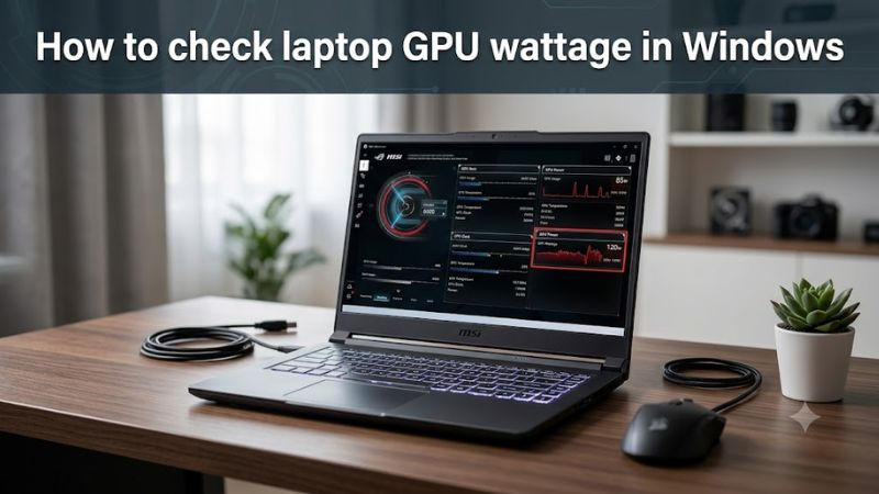 How to Check Laptop GPU Wattage in Windows